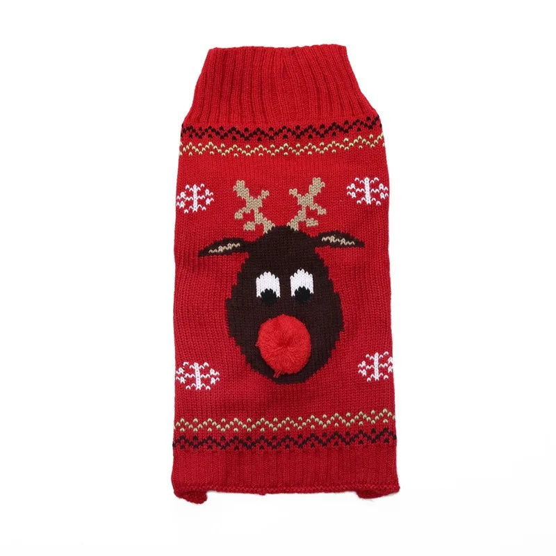 Rudolph Christmas Dog Sweater