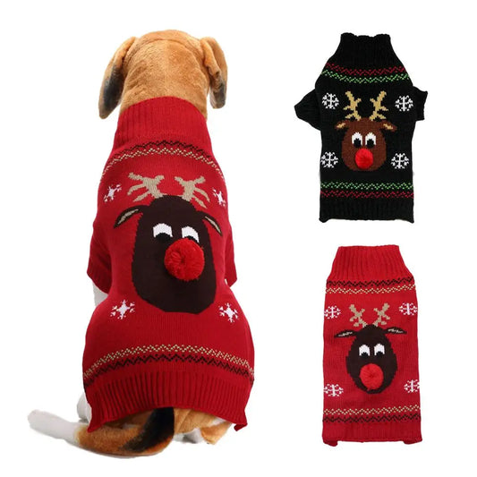 Rudolph Christmas Dog Sweater