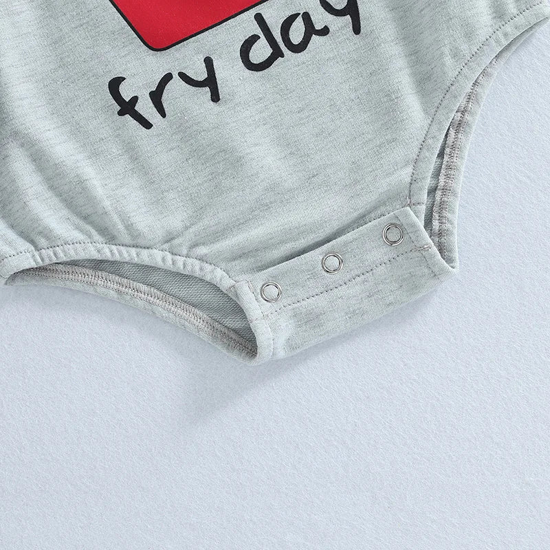 Baby French Fry Sweatshirt Romper