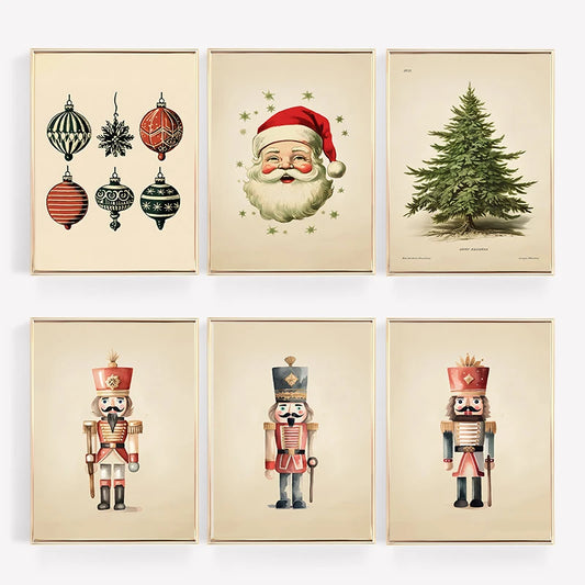 Vintage Christmas Canvas Prints