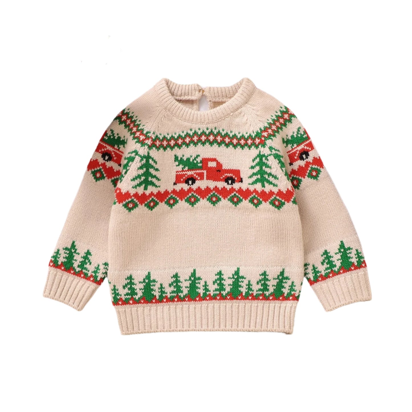 Baby Boys Christmas Tree Knit Sweater