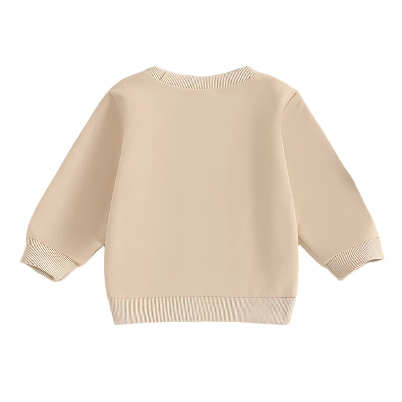 Merry & Bright Beige Sweatshirt for Babies & Toddlers