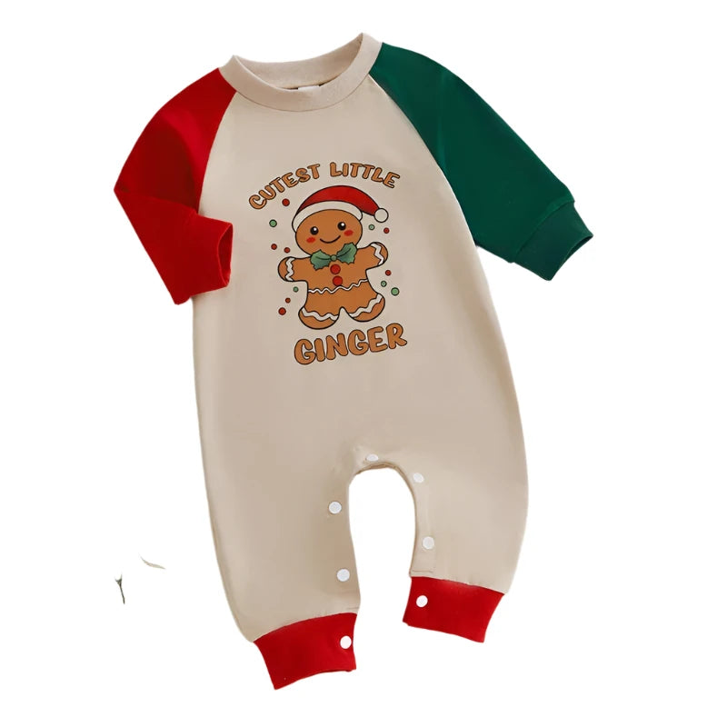 Baby's 'Cutest Little Ginger' Print Full Length Sweater Jumpsuit