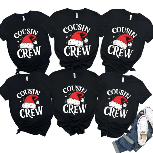 Adults Matching Christmas 'Cousin Crew' T-shirts