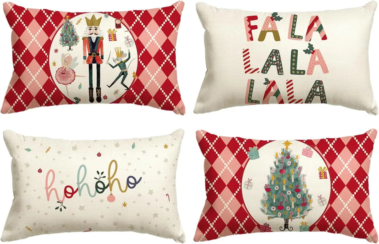 Linen Decorative Christmas Cushion Covers