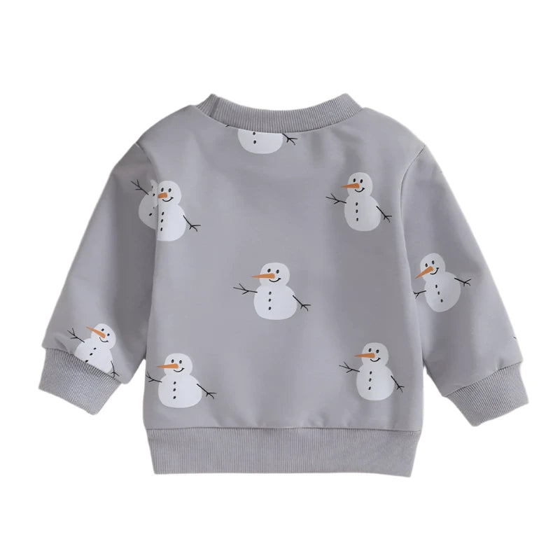 Baby Boys Snowman Christmas Sweatshirt