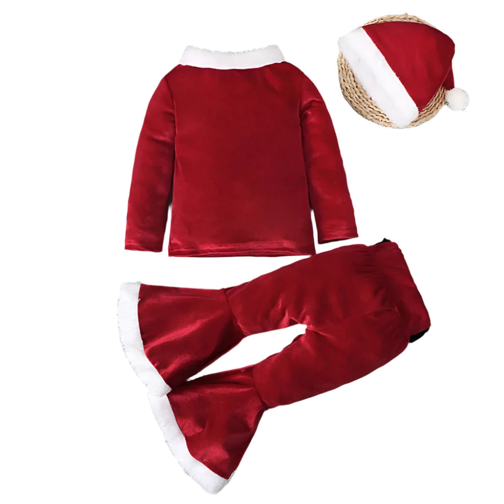 Girls Christmas Santa Claus and Elf Costumes