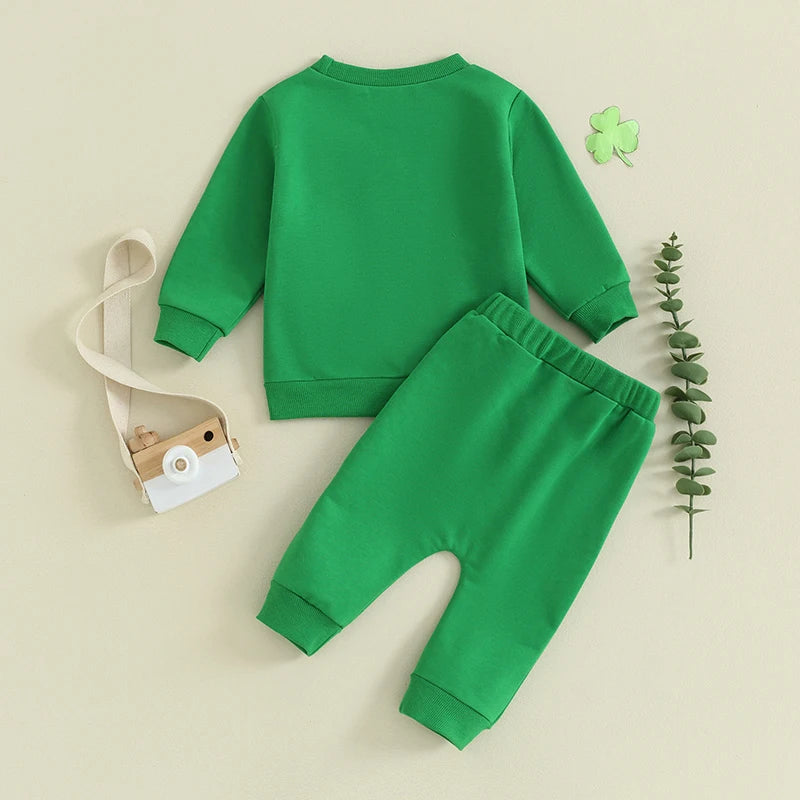 St Patrick's Day Baby 'Can't Pinch This' Shamrock Green Tracksuit