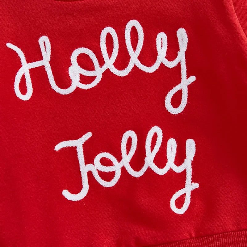 Holly Jolly Red Tracksuit for Babies and Toddlers (Sizes 0-3 Years)