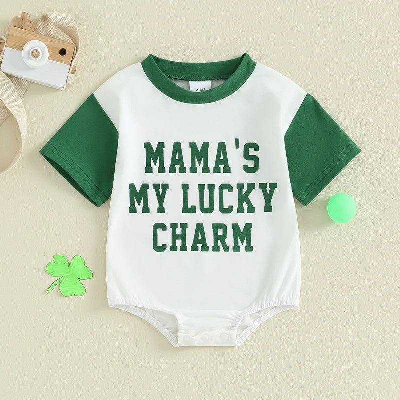 Baby's St Patrick's Day Short Sleeve Romper