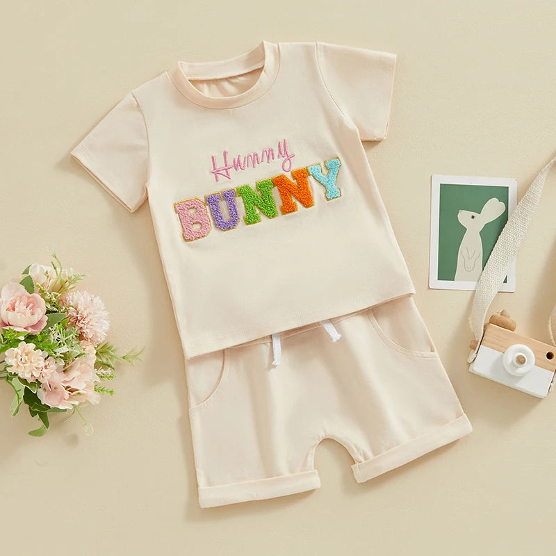 Girls Easter 'Hunny Bunny' Short Set