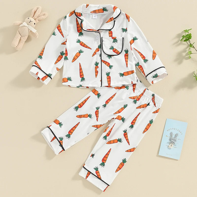 Toddler Easter Carrot Pajamas