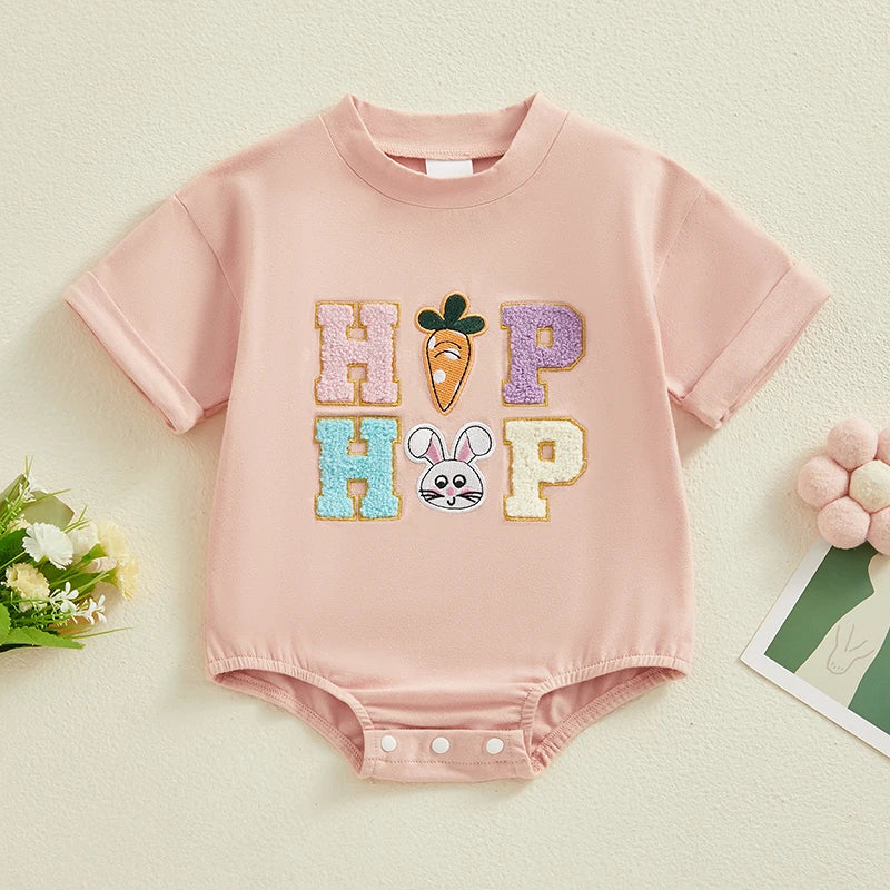 Baby Girl's Easter 'Hip Hop' T-shirt Romper