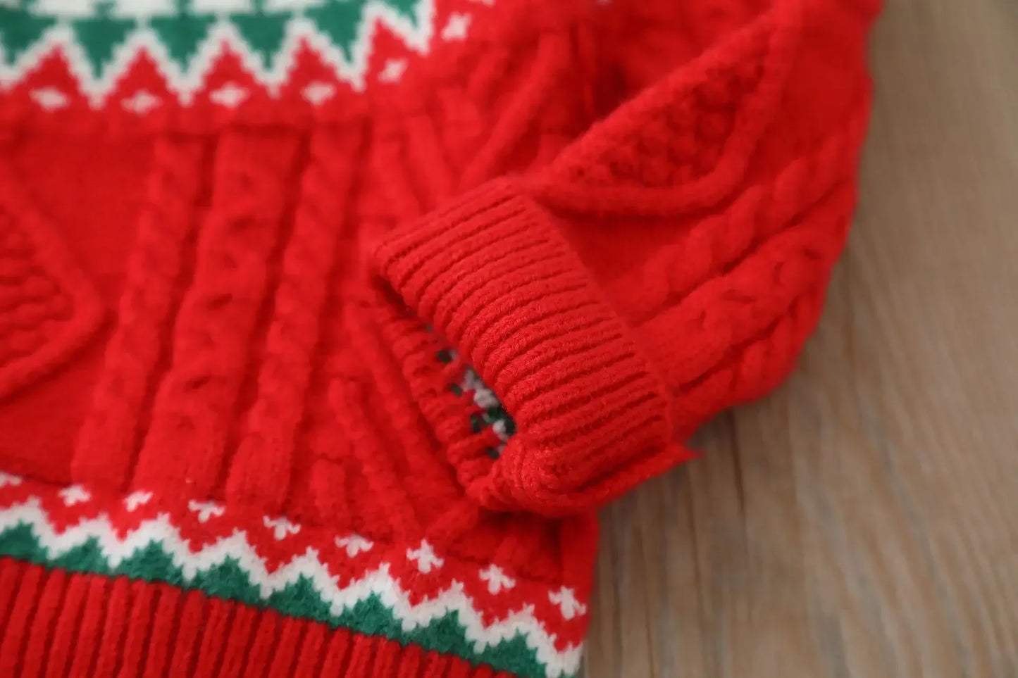 Children's Gingerbread Winter Knit Sweater