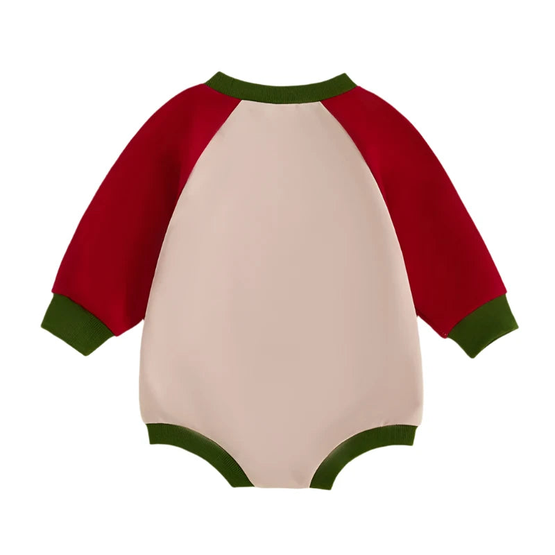 Baby Santa's Little Helper Christmas Romper