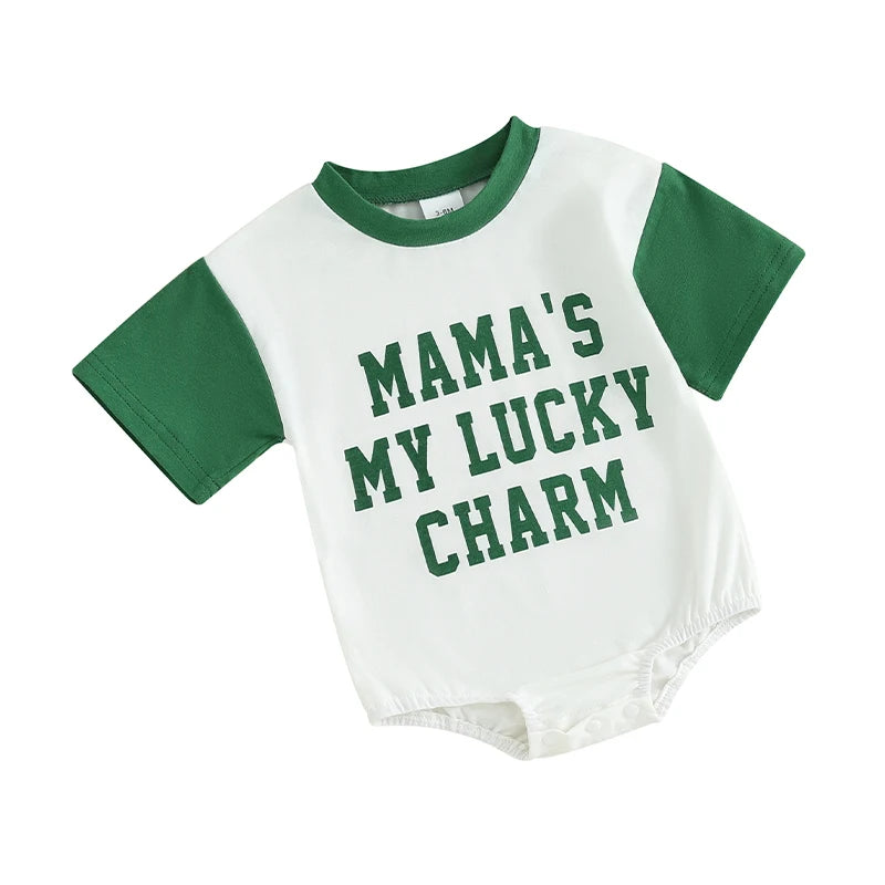 Baby's St Patrick's Day Short Sleeve Romper