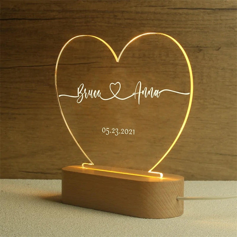 Custom Nightlight - The Perfect Personalized Gift for Couples