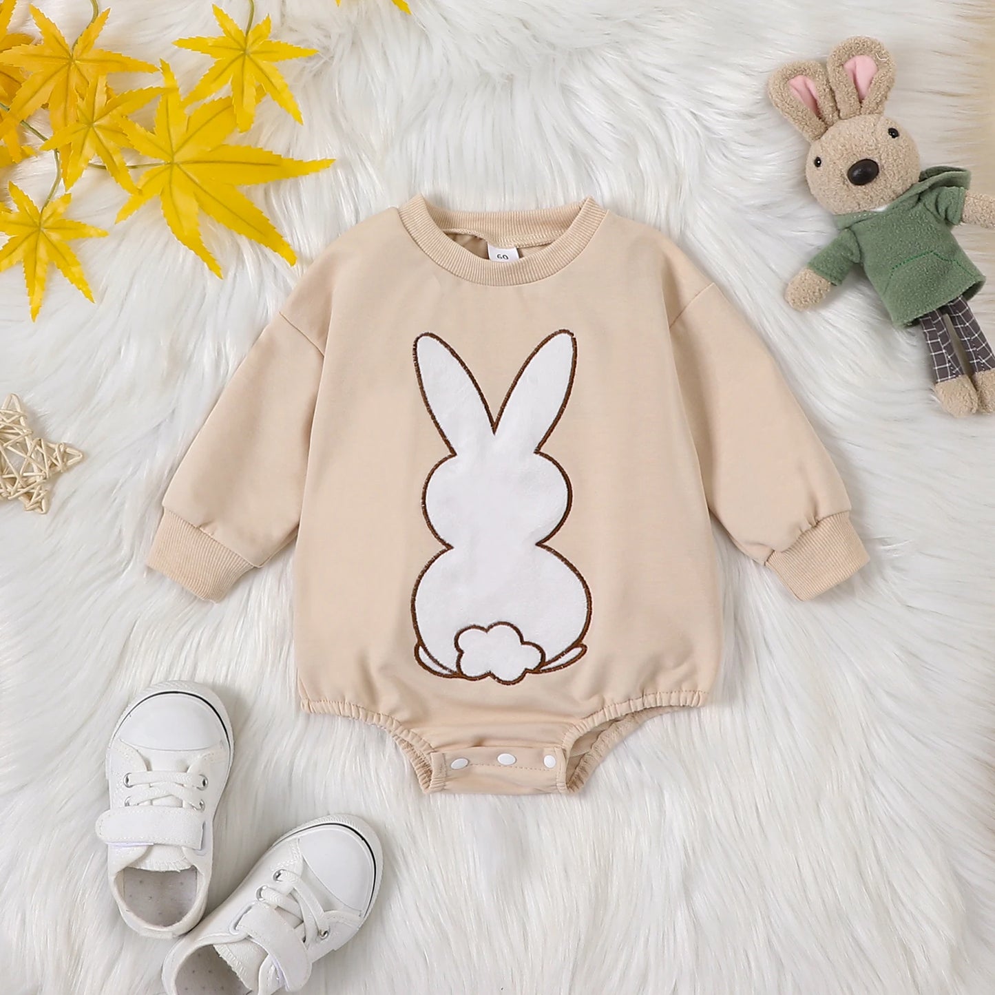 Children's Easter Bunny Embroidery Sweatshirt