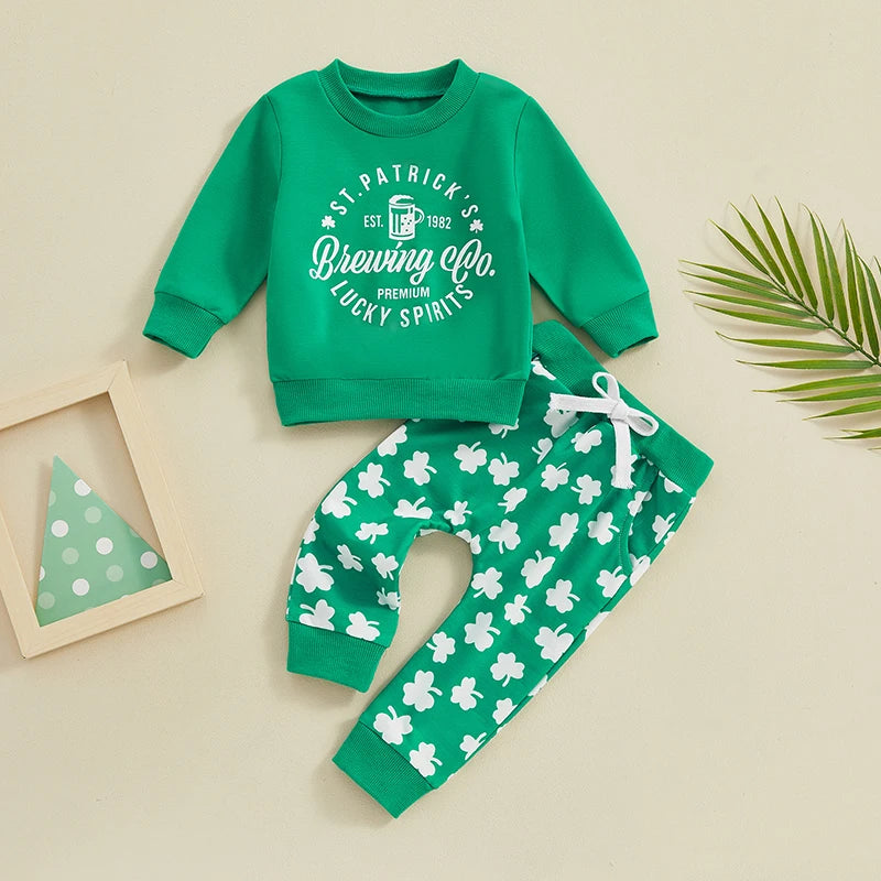 Toddler St Patrick's Day Brewing Co Beer Mug Track Suit