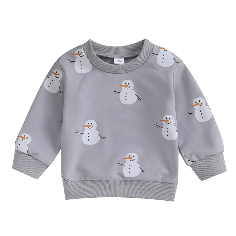 Baby Boys Snowman Christmas Sweatshirt