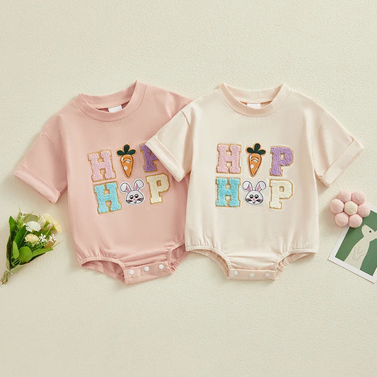 Baby Girl's Easter 'Hip Hop' T-shirt Romper