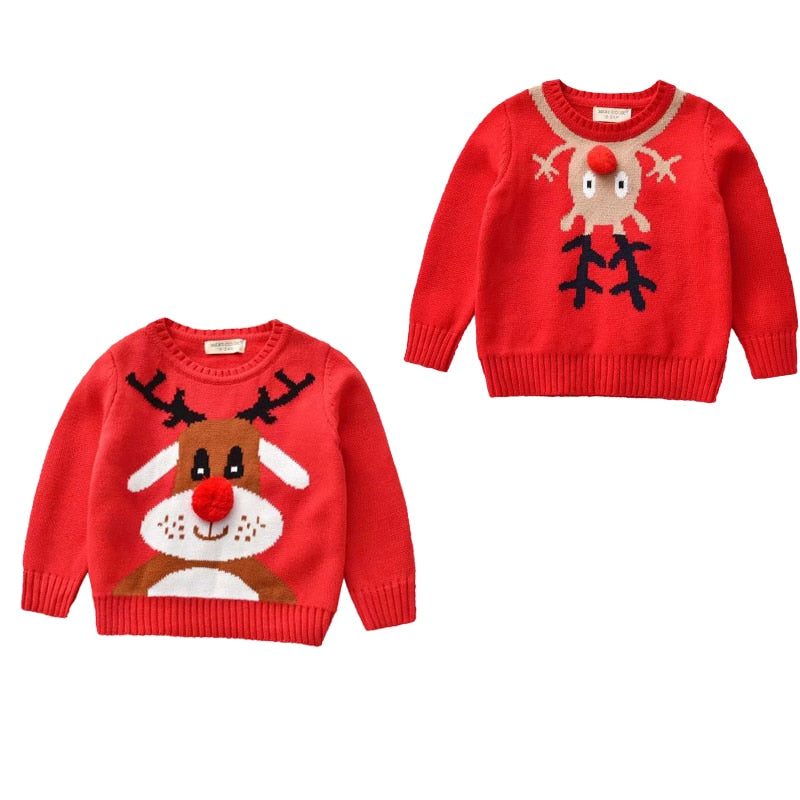 Christmas Children's Warm Knit Ugly Sweater