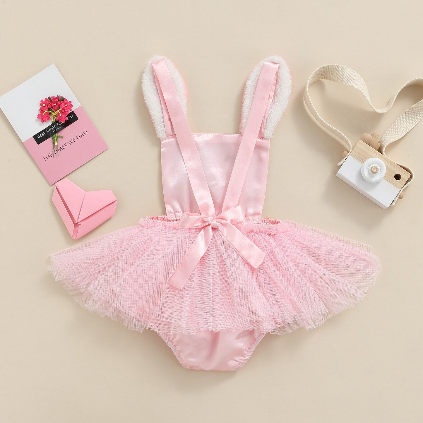 Baby Girl Bunny Romper with Sequins