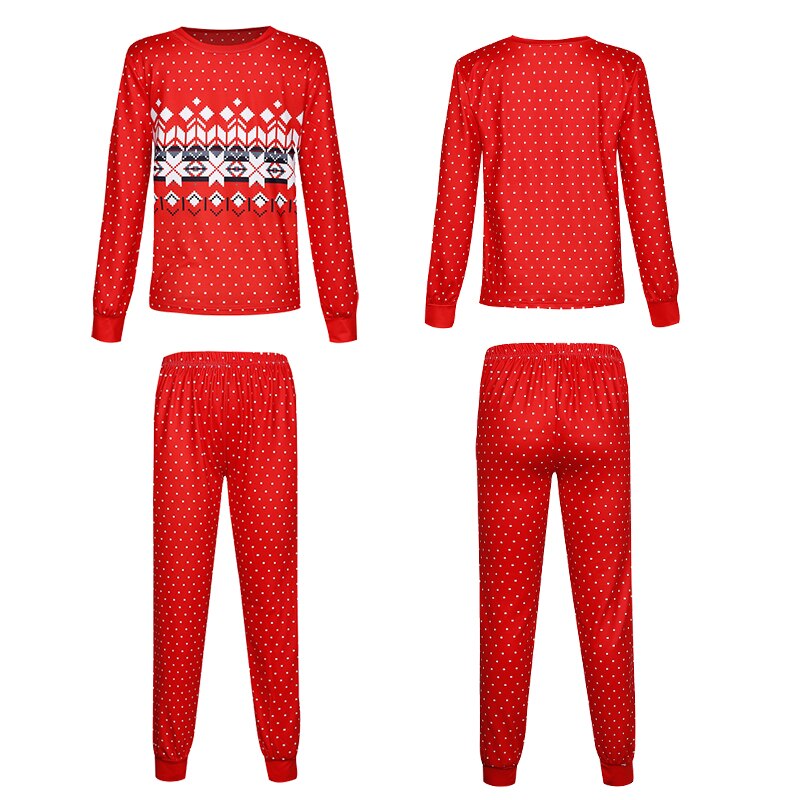 Fair Isle Red Family Matching Christmas Pajamas