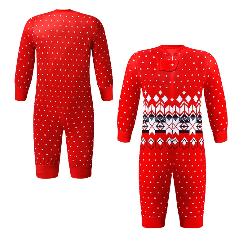 Fair Isle Red Family Matching Christmas Pajamas