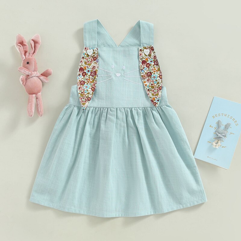 Girls Floral Bunny Ear Dress