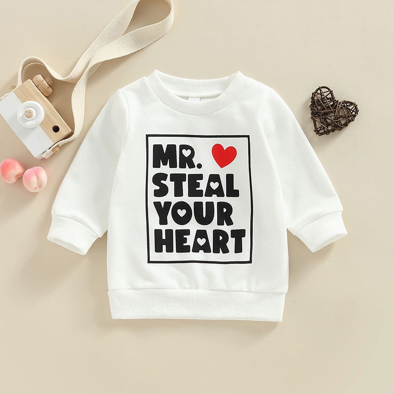 Boy's Valentines Day 'Mr Steal Your Heart' Sweater