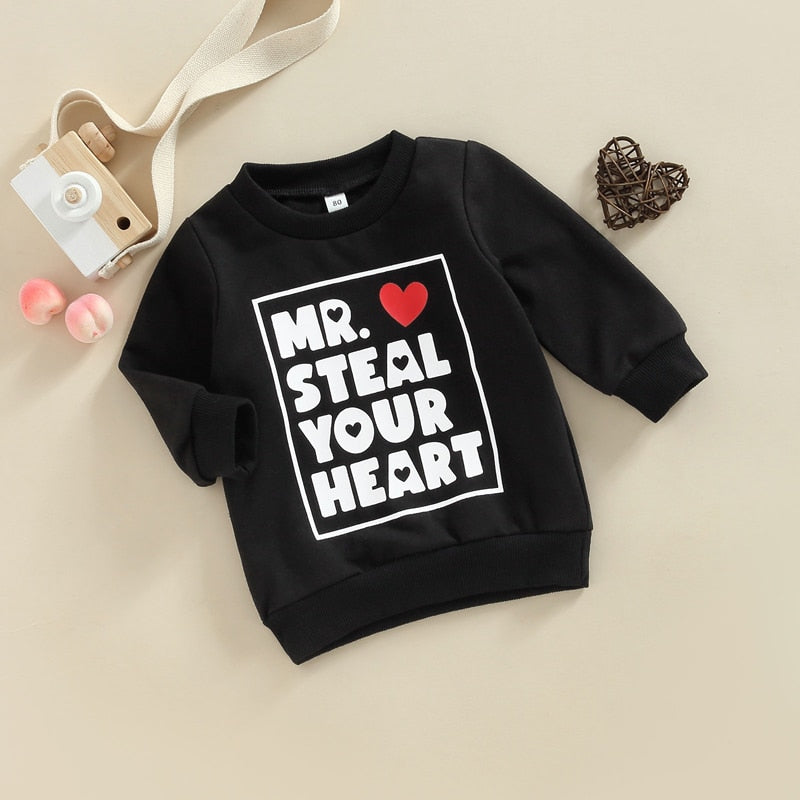 Boy's Valentines Day 'Mr Steal Your Heart' Sweater