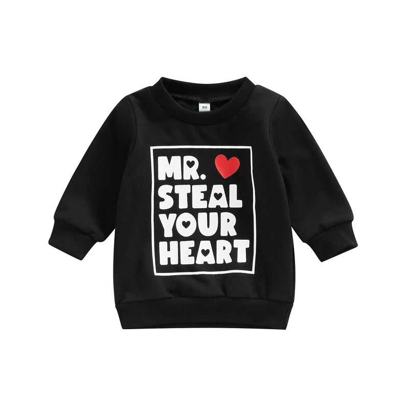 Boy's Valentines Day 'Mr Steal Your Heart' Sweater