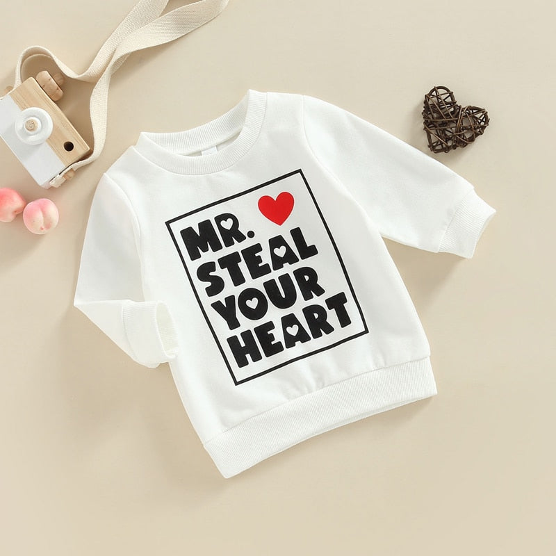 Boy's Valentines Day 'Mr Steal Your Heart' Sweater