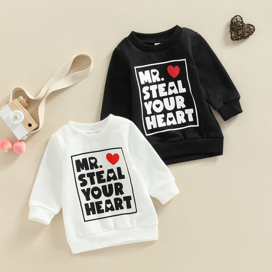 Boy's Valentines Day 'Mr Steal Your Heart' Sweater