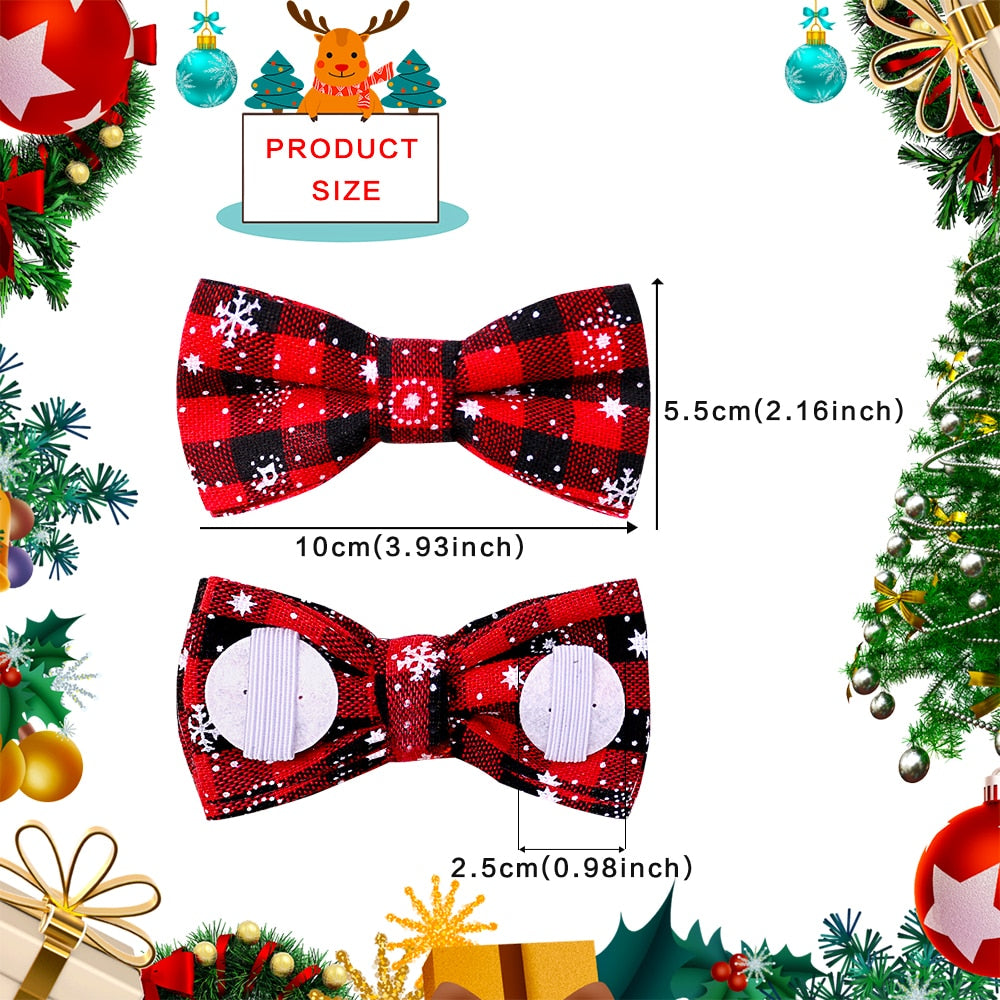 Christmas Dog Collar Bows