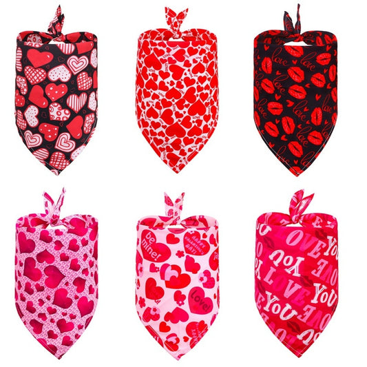 Valentines Day Dog Bandanas