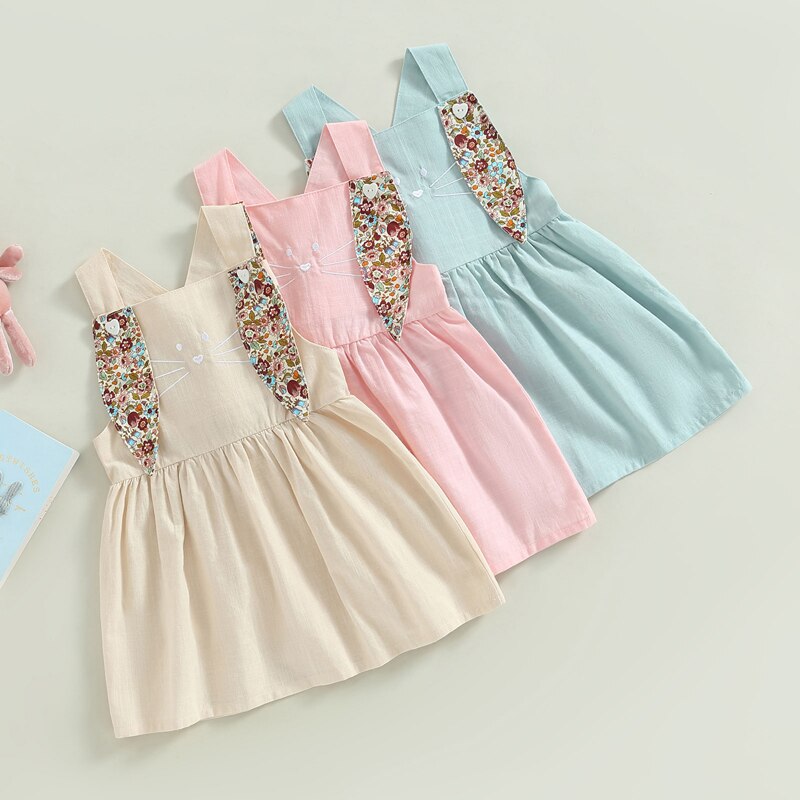 Girls Floral Bunny Ear Dress