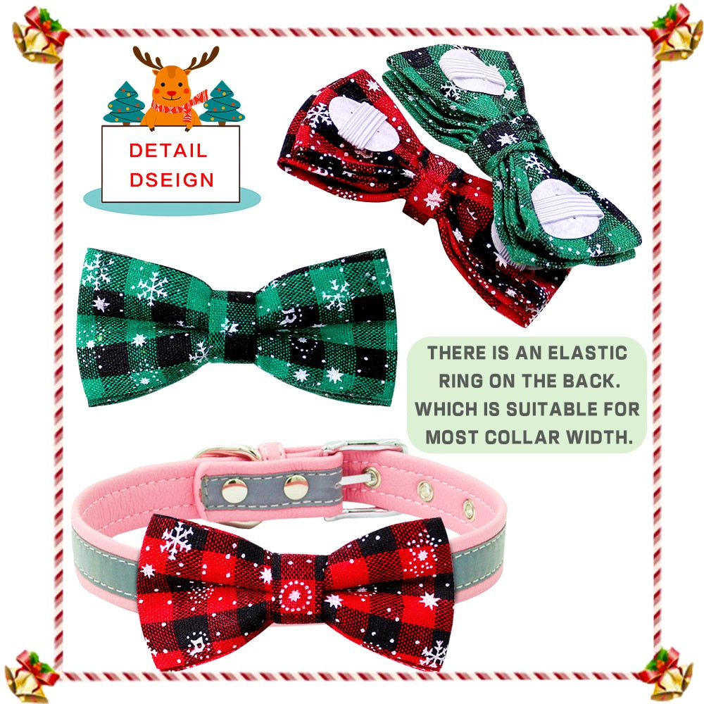 Christmas Dog Collar Bows