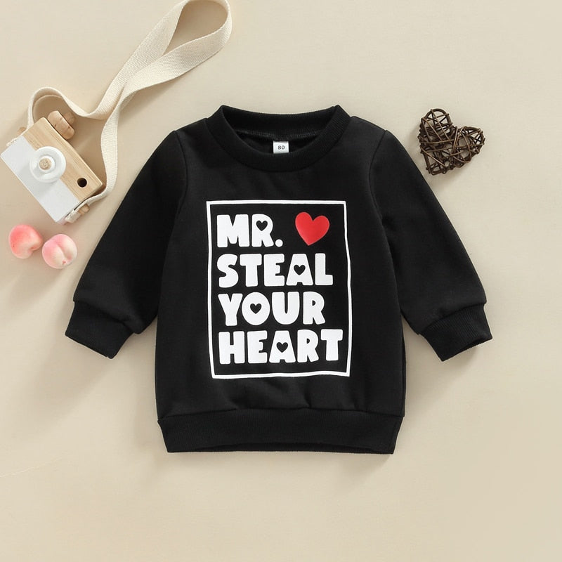 Boy's Valentines Day 'Mr Steal Your Heart' Sweater