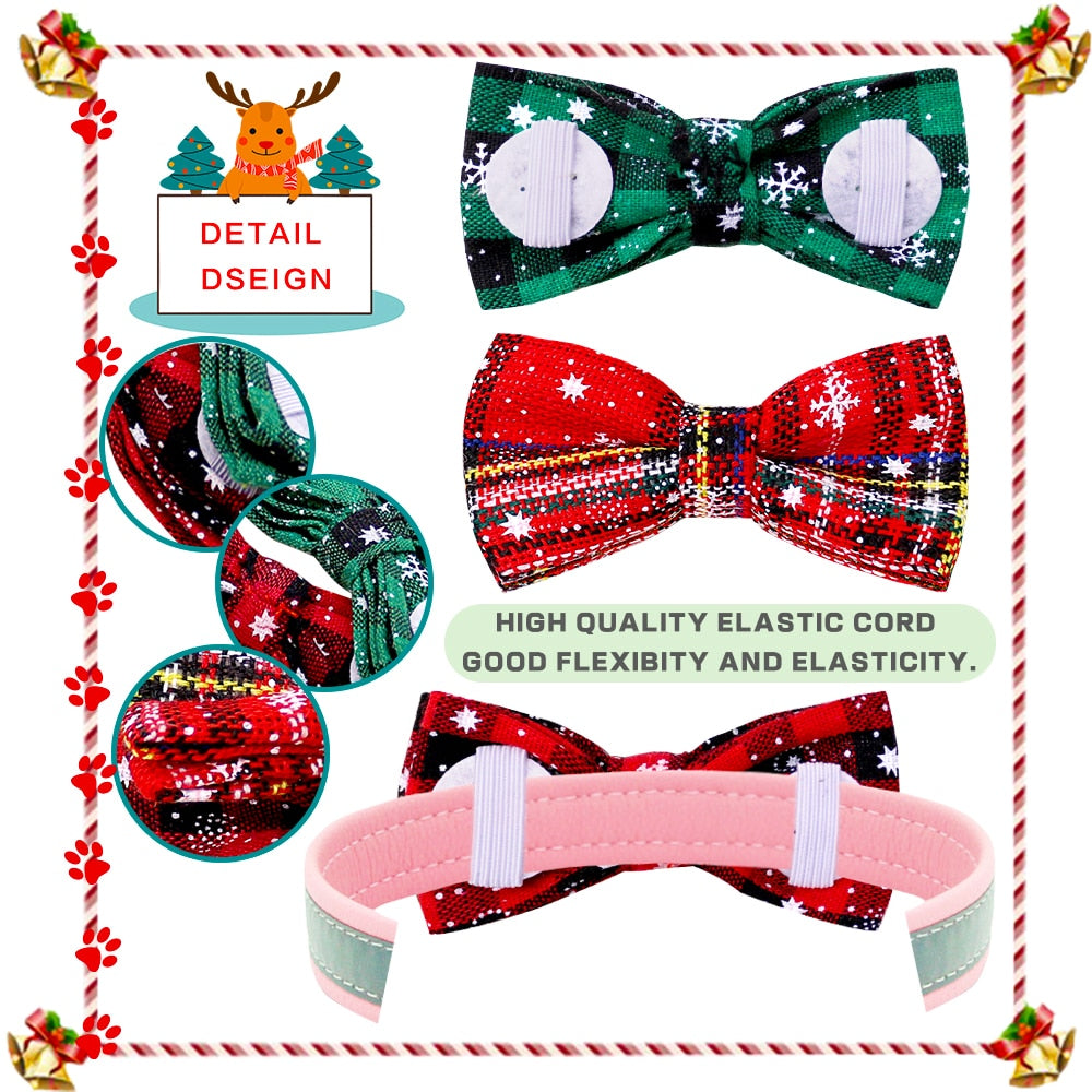 Christmas Dog Collar Bows