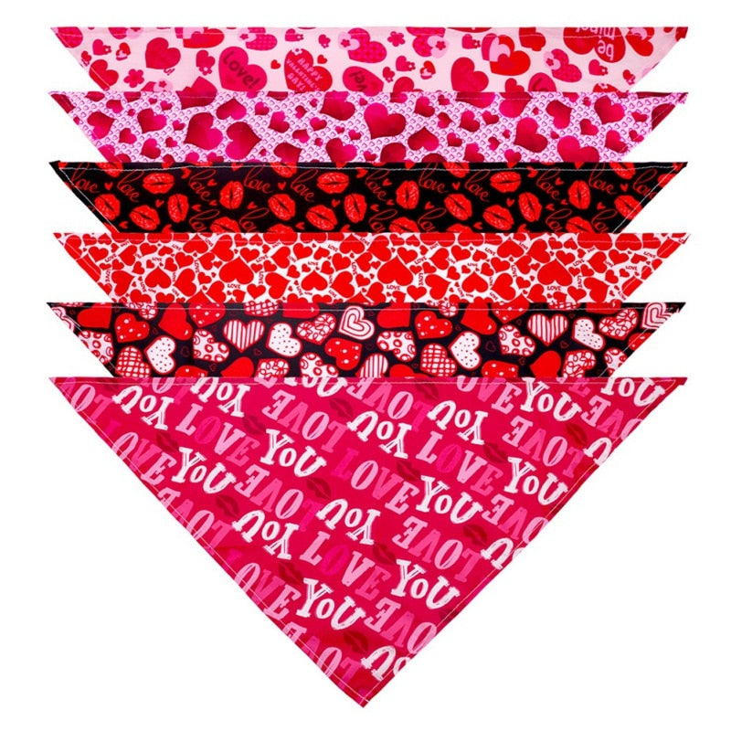 Valentines Day Dog Bandanas