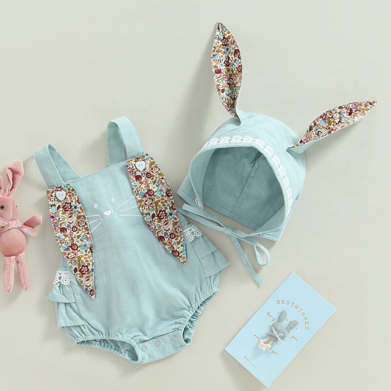 Baby girl 2024 easter romper