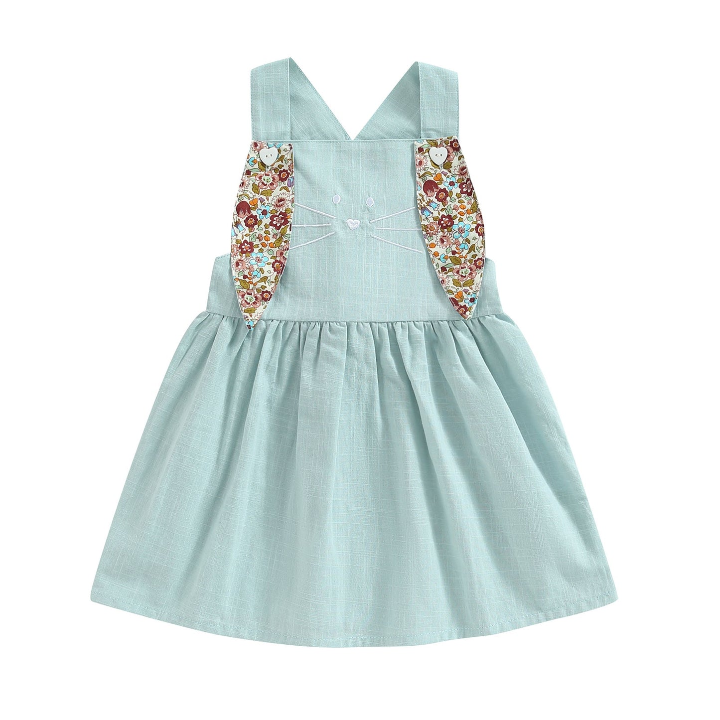 Girls Floral Bunny Ear Dress