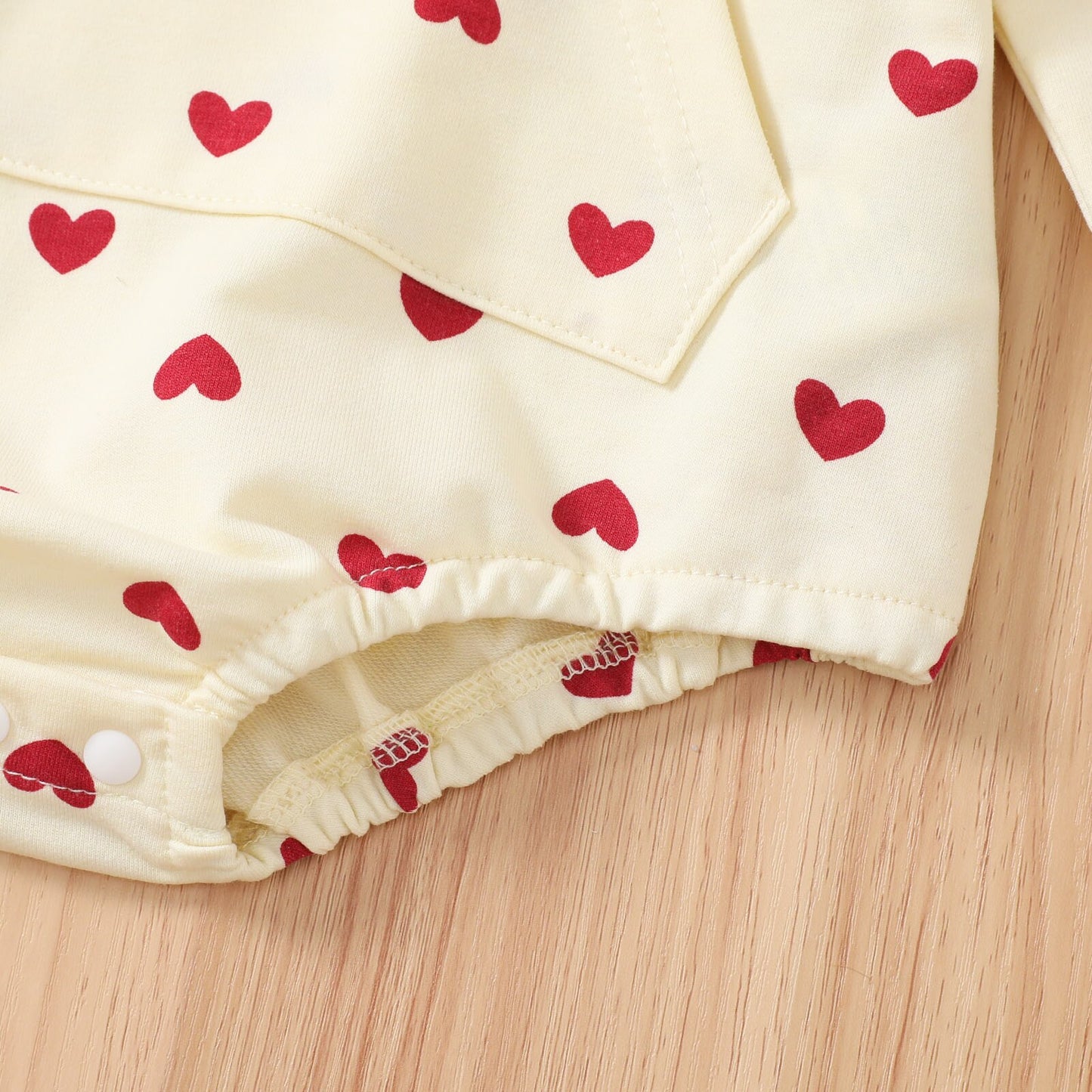 Valentine’s Day Baby Hooded Heart Romper