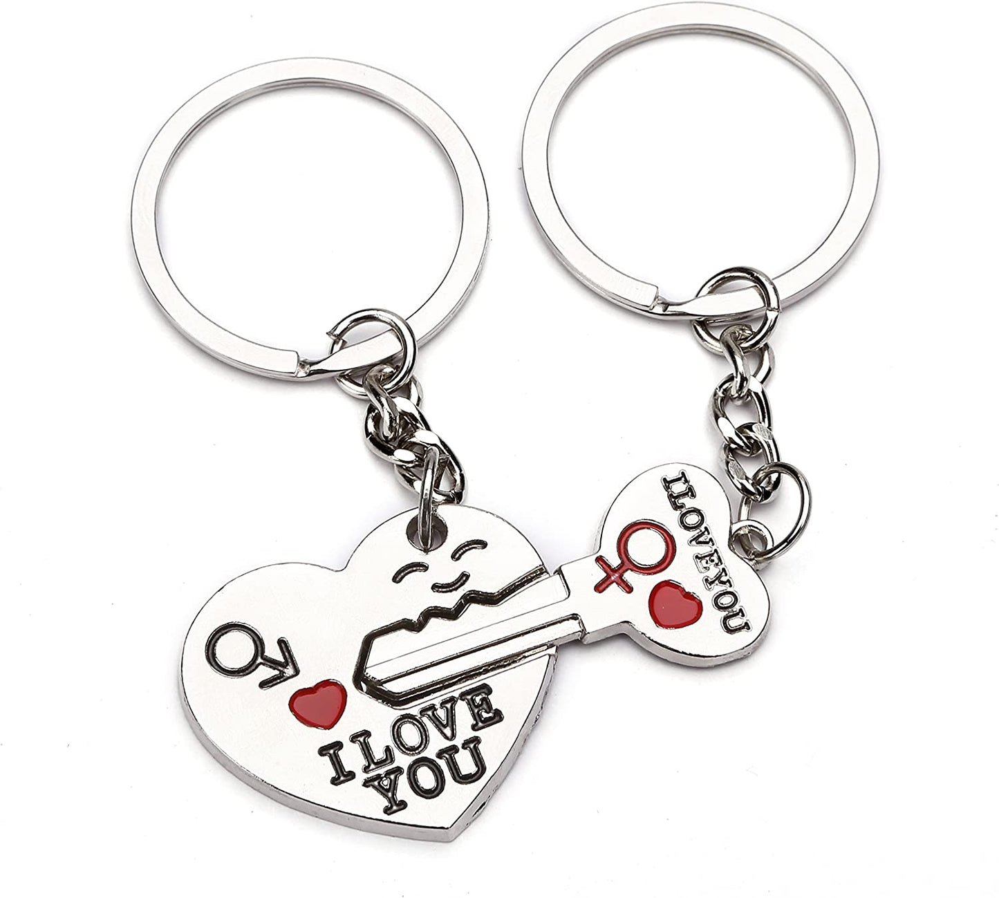 2pcs Valentine's Day 'I Love You' Key Chain