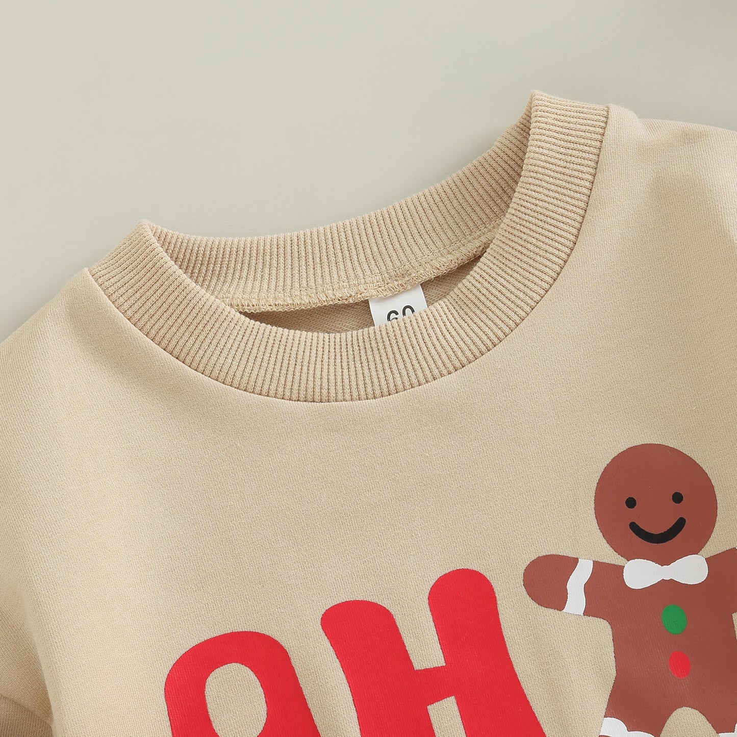 Christmas Baby Gingerbread Sweatshirt Romper