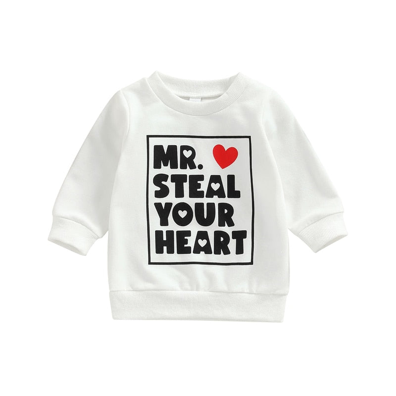 Boy's Valentines Day 'Mr Steal Your Heart' Sweater